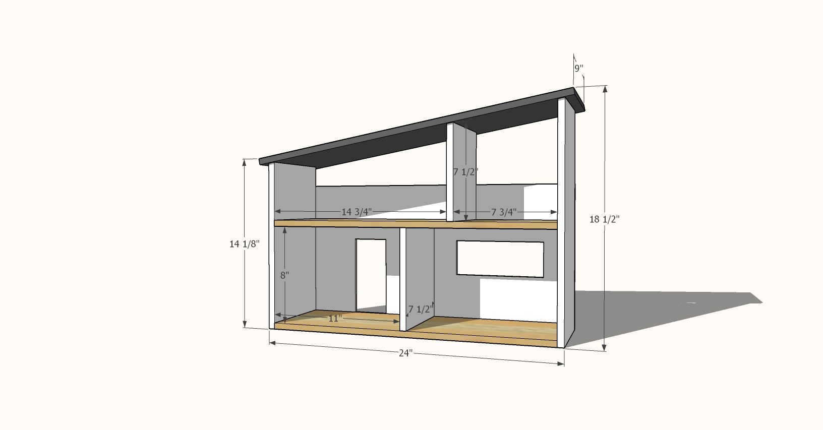 Modern on sale dollhouse diy